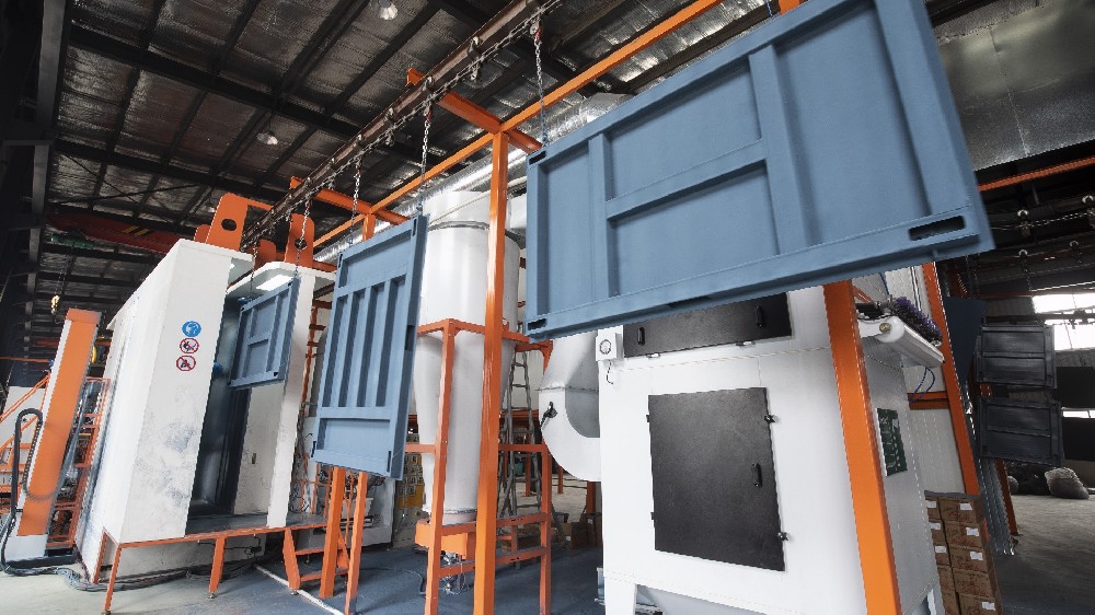 拋丸噴塑生產線